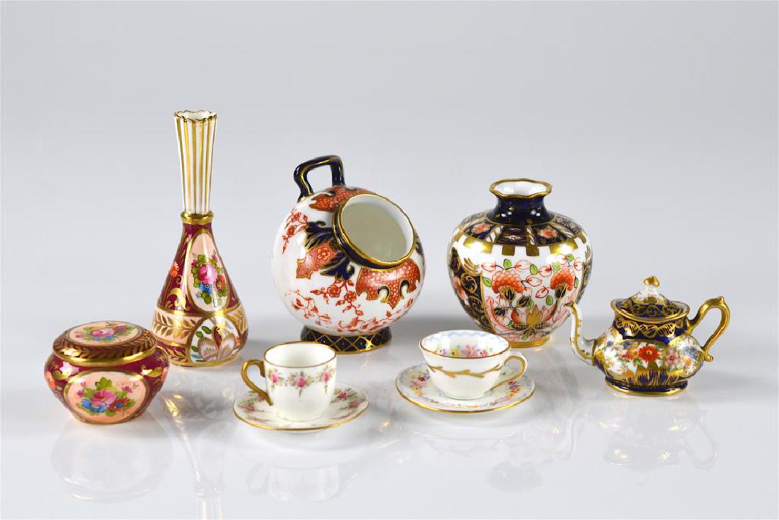 Assorted miniature English porcelain pieces (1 of 7)