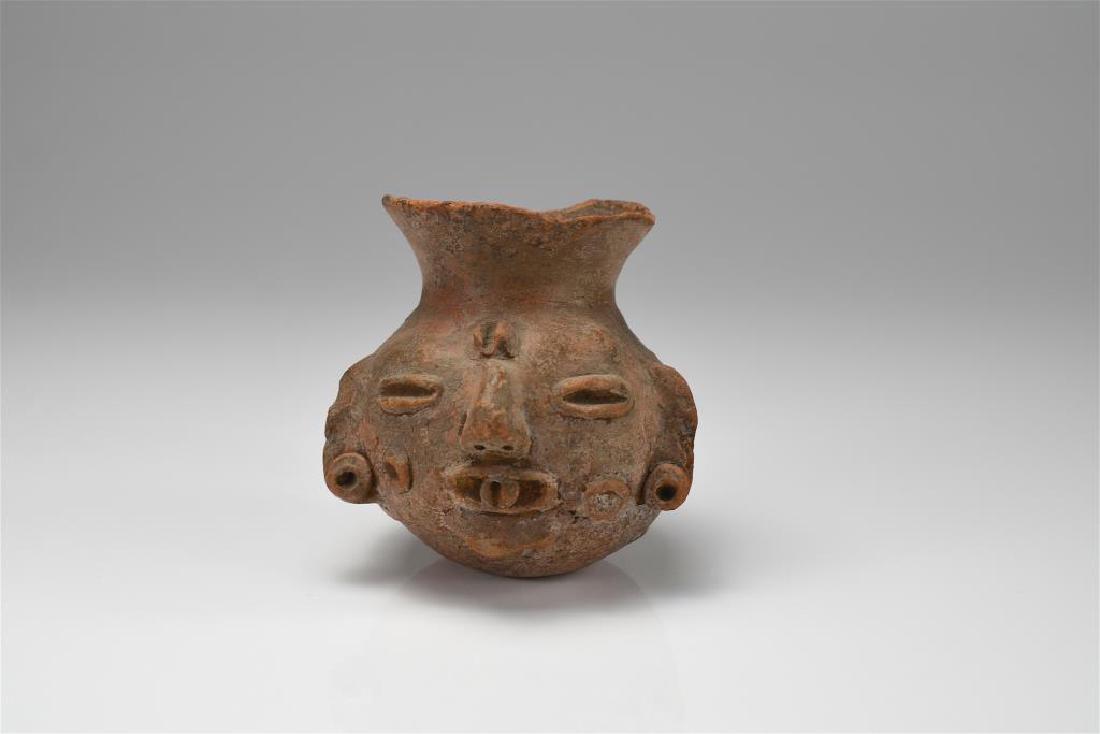 Probably a Pre Columbian pottery globular pot (1 of 4)