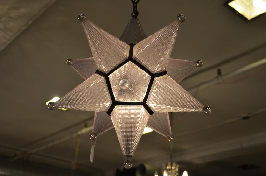 Star form hanging glass light fixture (1 of 1)