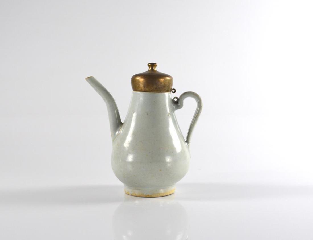 QINGBAI LIGHT CELADON PORCELAIN PEAR SHAPED EWER (1 of 9)
