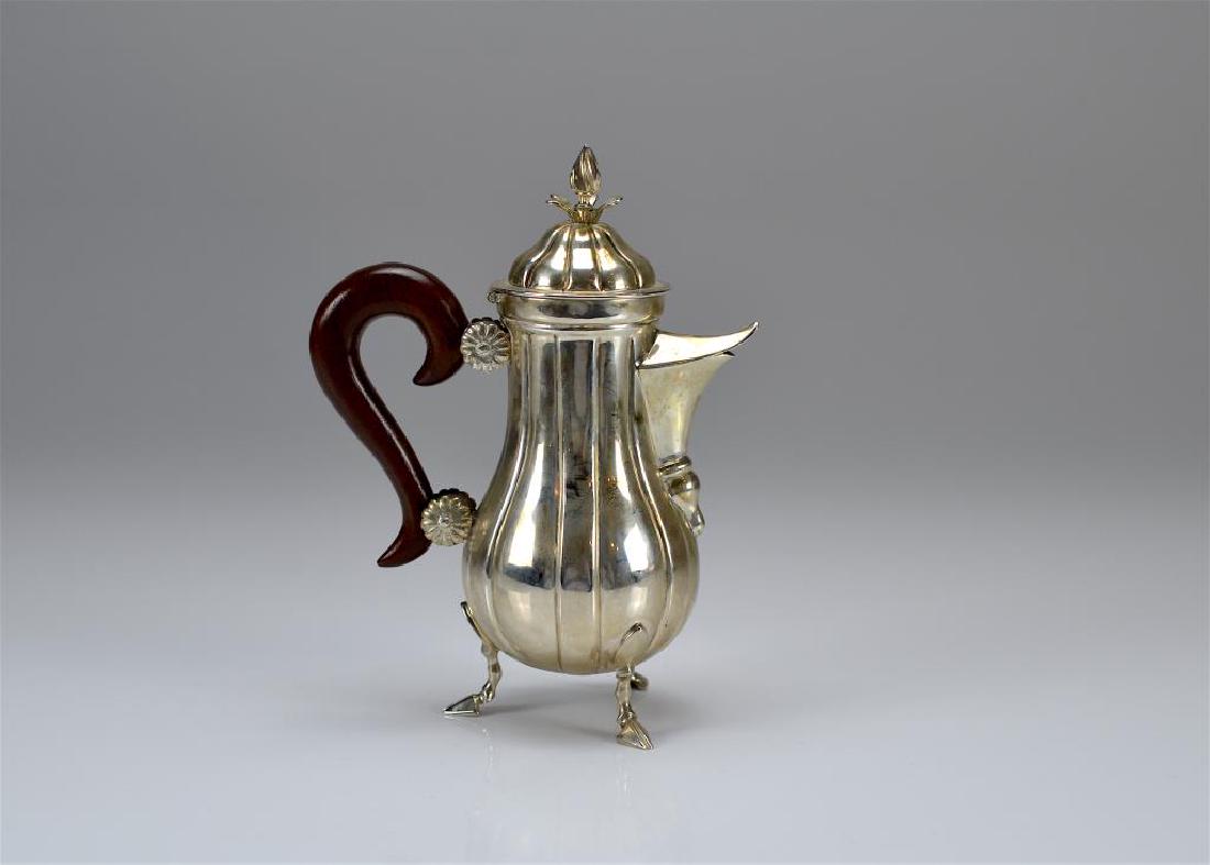 Rare Maltese silver bachelor's hot water pot (1 of 3)
