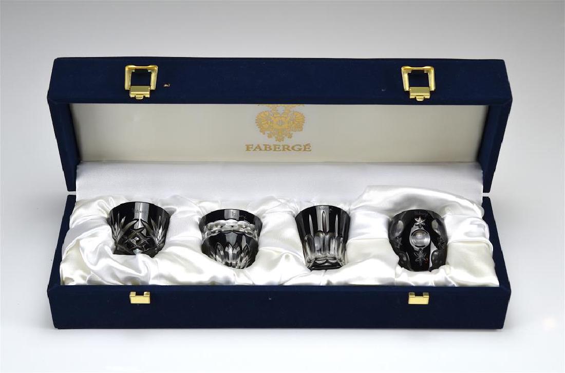 Contemporary cased Faberge vodka shot glasses (1 of 6)
