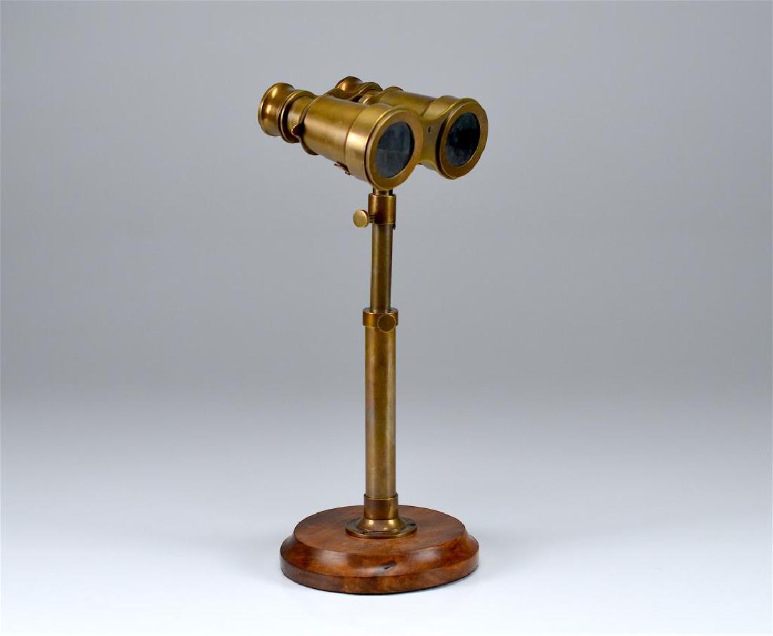Decorative brass binoculars on stand (1 of 4)