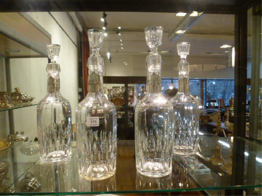 Set of four glass decanters (1 of 2)