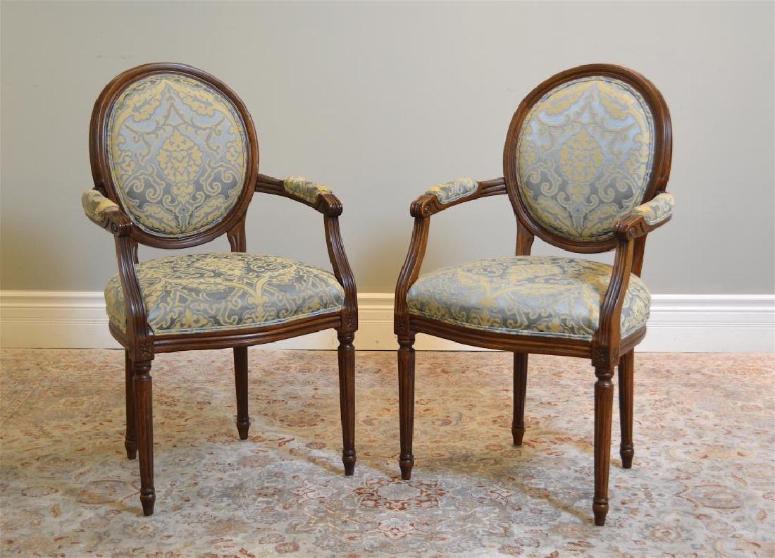 Pair French style armchairs (1 of 1)