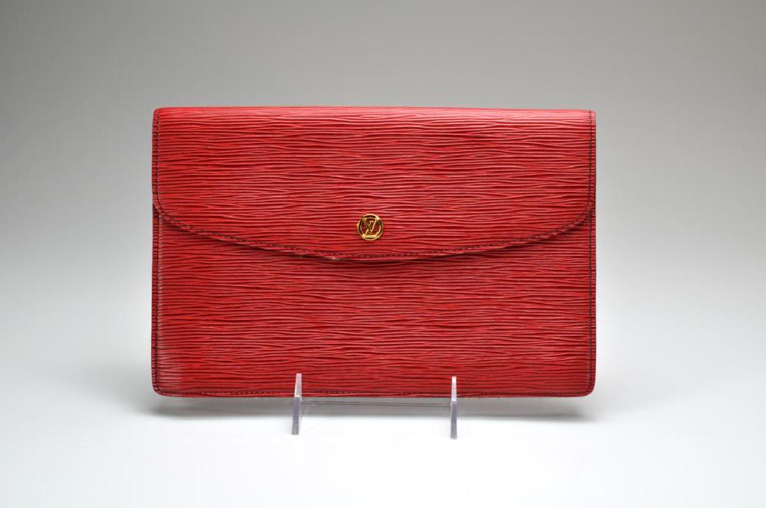 Louis Vuitton vintage red epi leather purse (1 of 1)