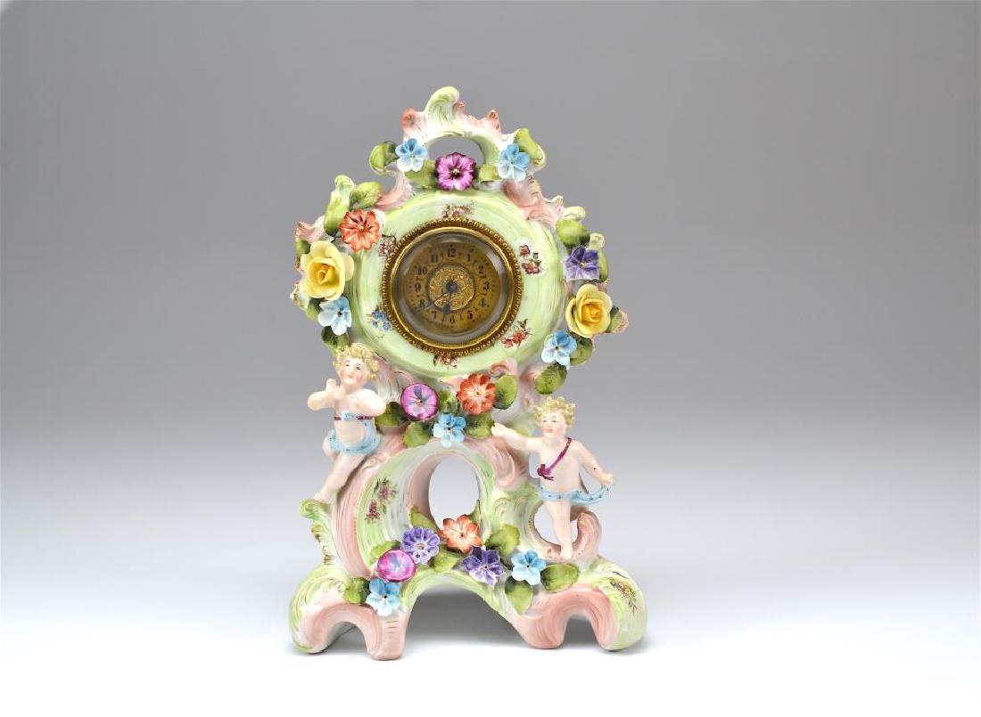 Continental porcelain mantle clock (1 of 3)