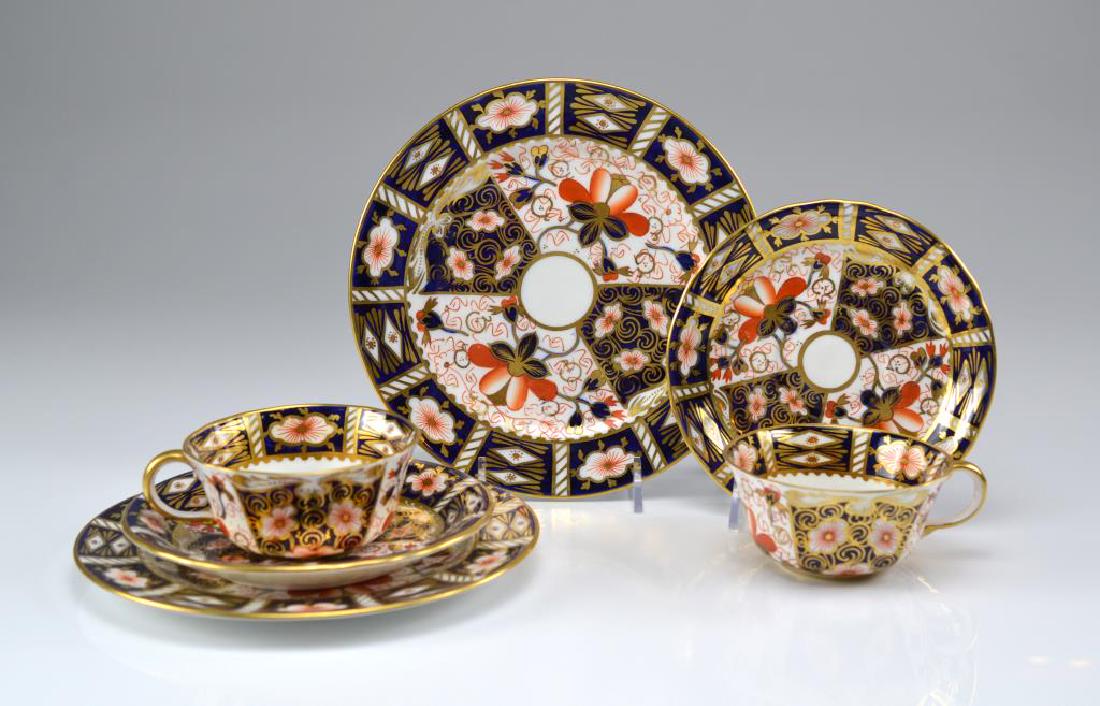 Two Royal Crown Derby Imari 2451 trios (1 of 3)
