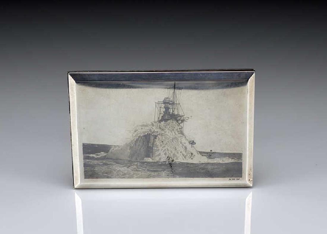 Persian niello silver cigarette case (1 of 9)