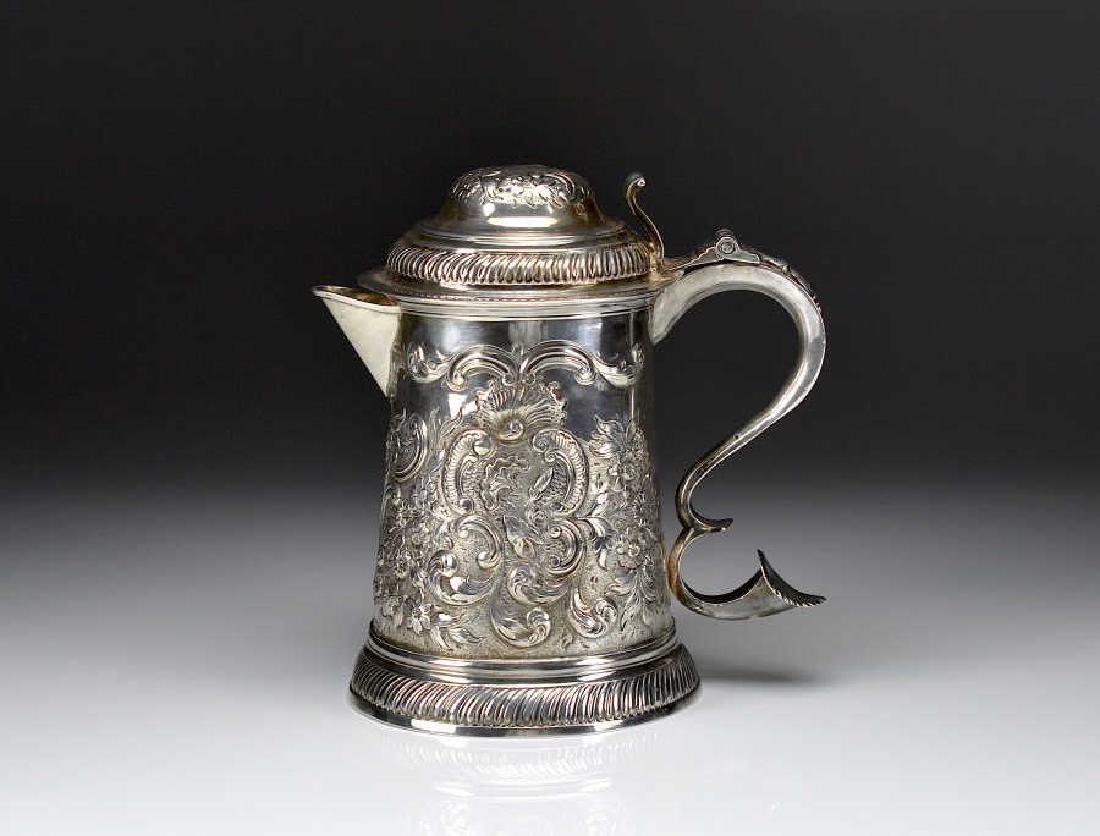 George III English silver tankard (1 of 6)