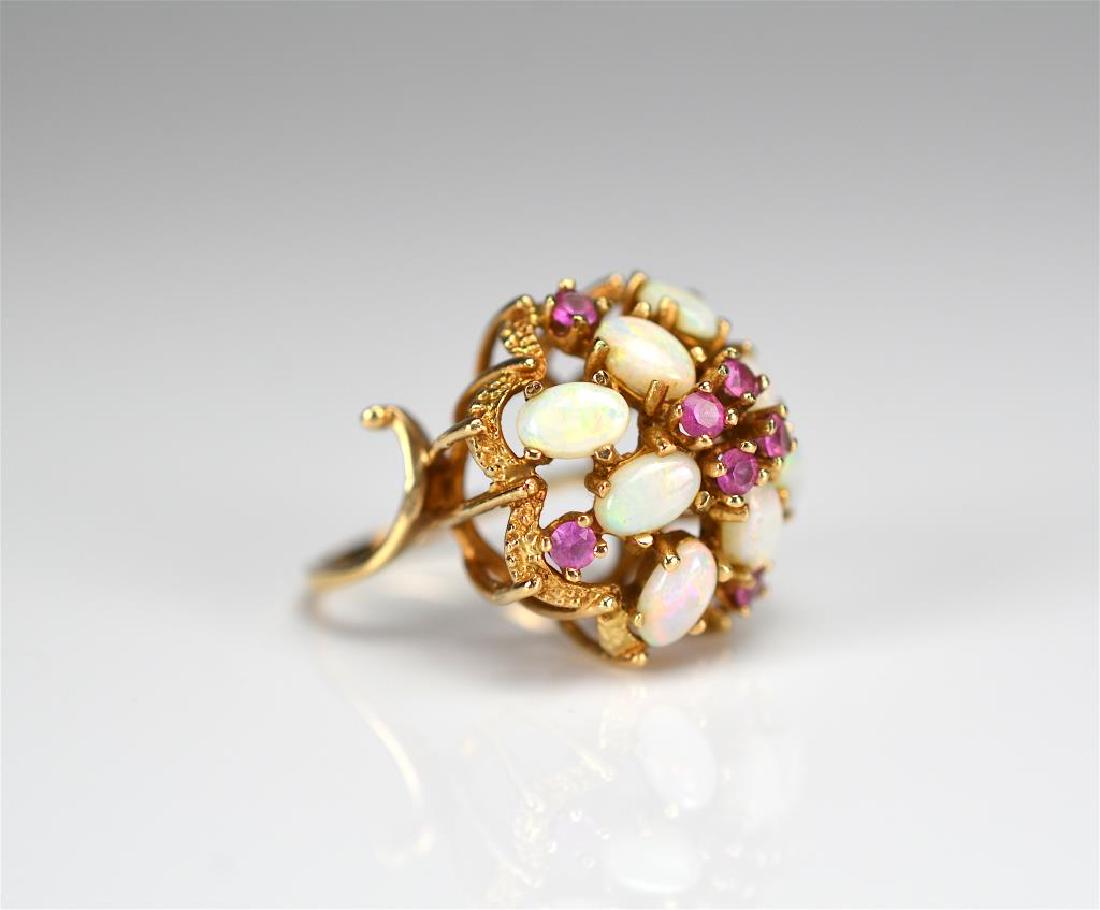 Vintage opal and gold cocktail ring (1 of 3)