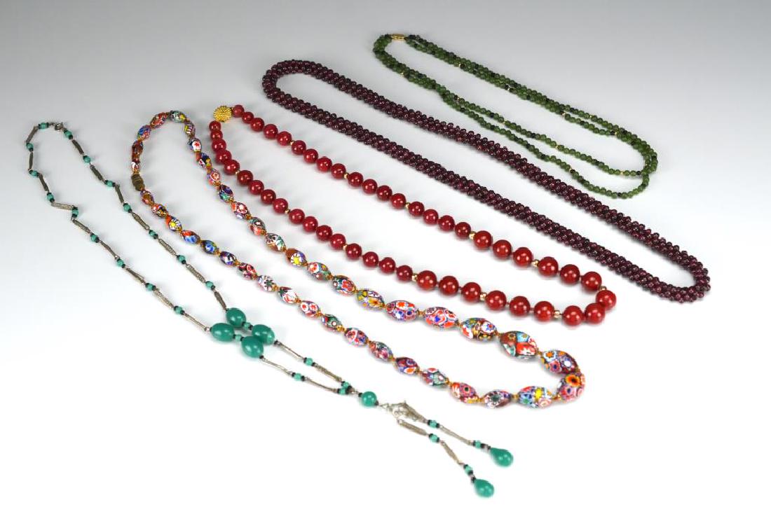 Five beaded necklaces (1 of 2)