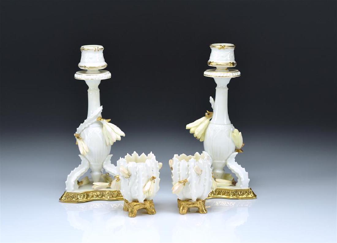 Two pairs of Moore Bros English porcelain (1 of 3)