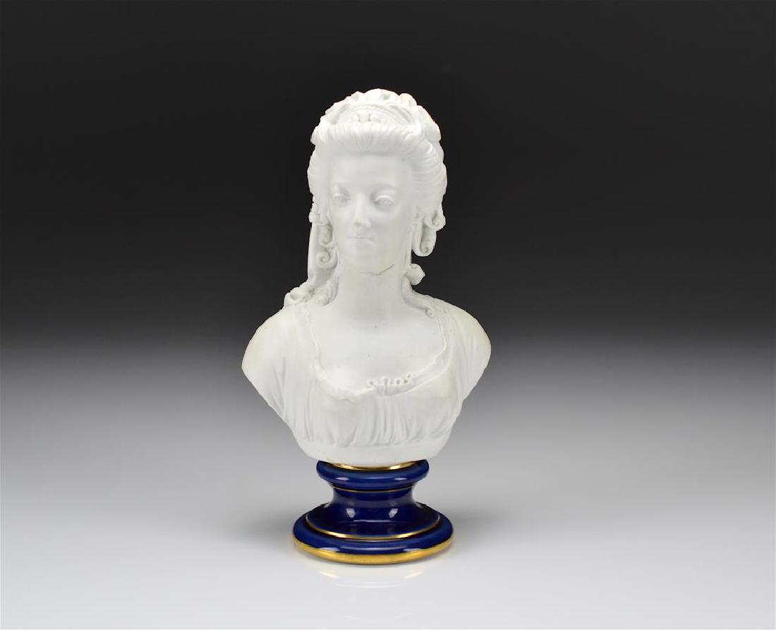 French Sevres porcelain bust of a female (1 of 10)