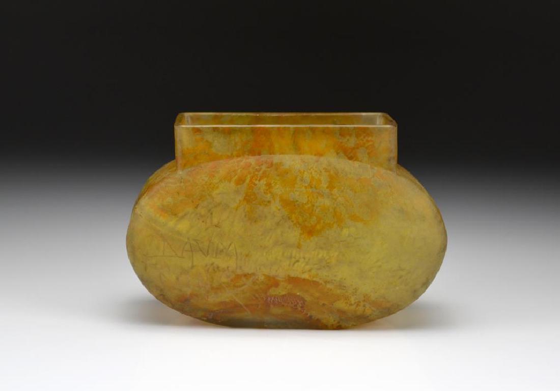 After Daum Nancy mottled glass vase (1 of 2)