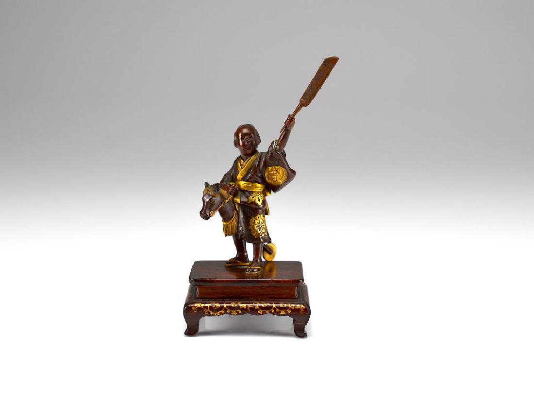 MIYAO EISUKE, JAPANESE GILT BRONZE OKIMONO FIGURE (1 of 9)