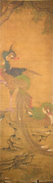 CHINESE EARLY QING DYNASTY PAINTING ON SILK (1 of 7)