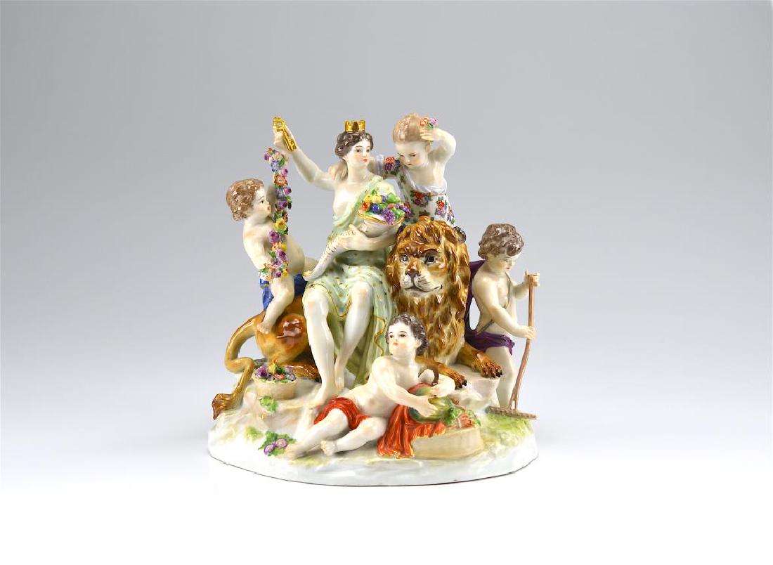 MEISSEN PORCLEAIN ALLEGORICAL FIGURAL GROUP (1 of 1)