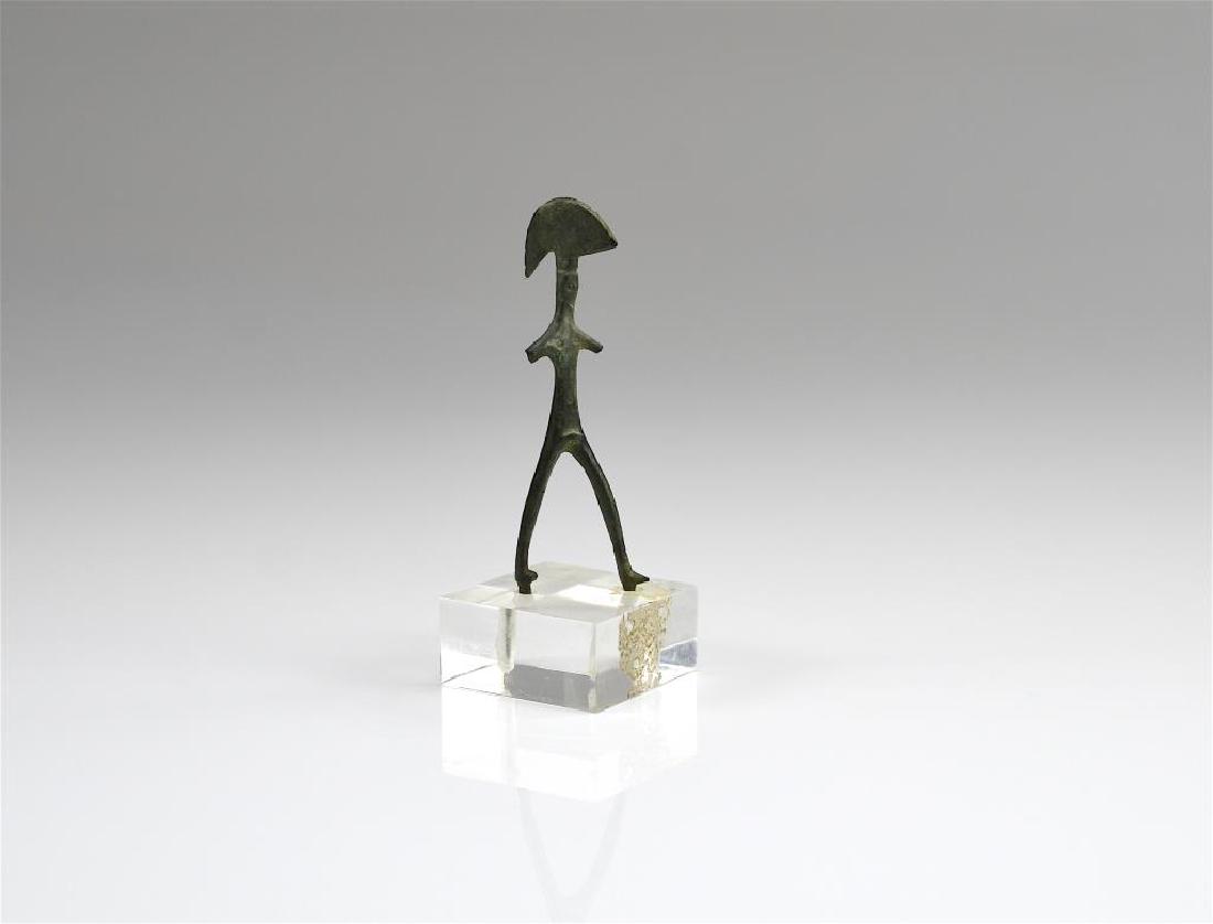 ANCIENT BRONZE WARRIOR FIGURE (1 of 1)