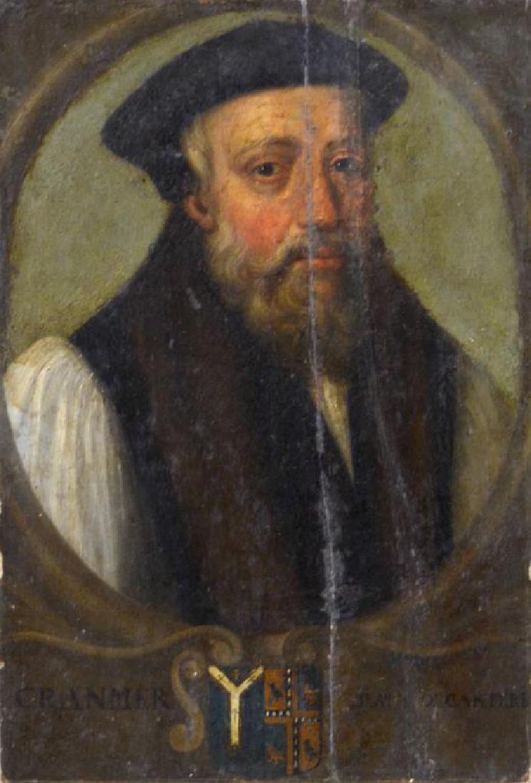 BRITISH SCHOOL PORTRAIT OF THOMAS CRANMER (1 of 2)
