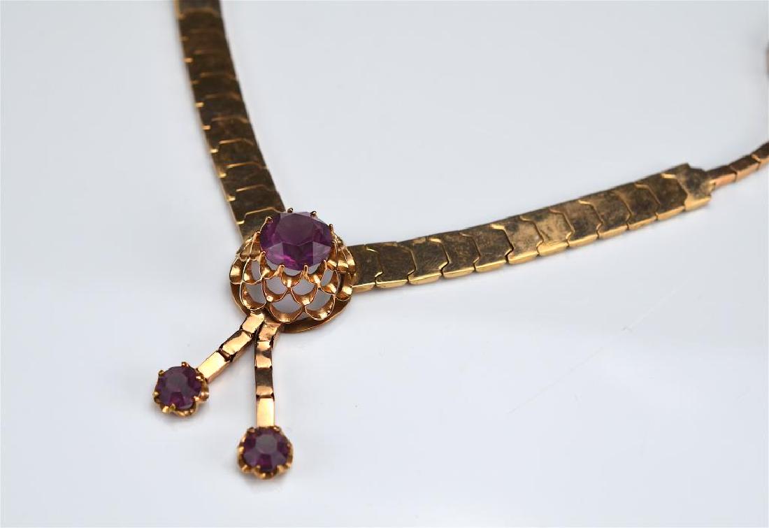 Vintage yellow gold link necklace (1 of 3)