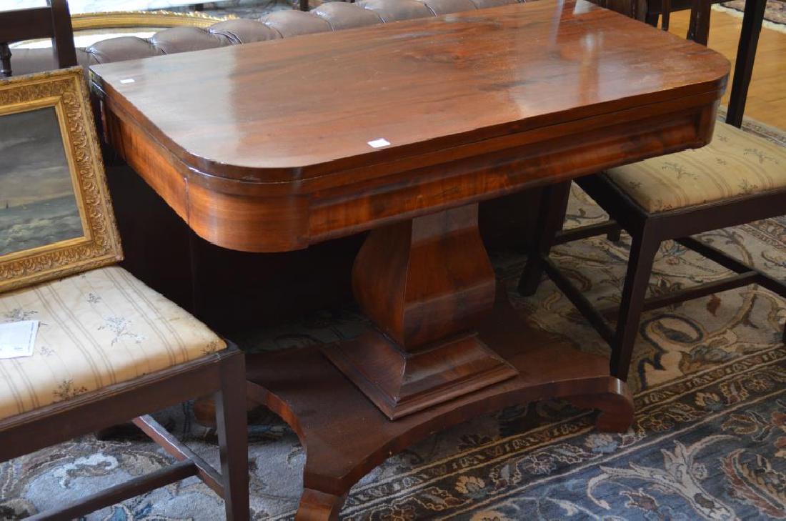 Victorian mahogany games table (1 of 1)