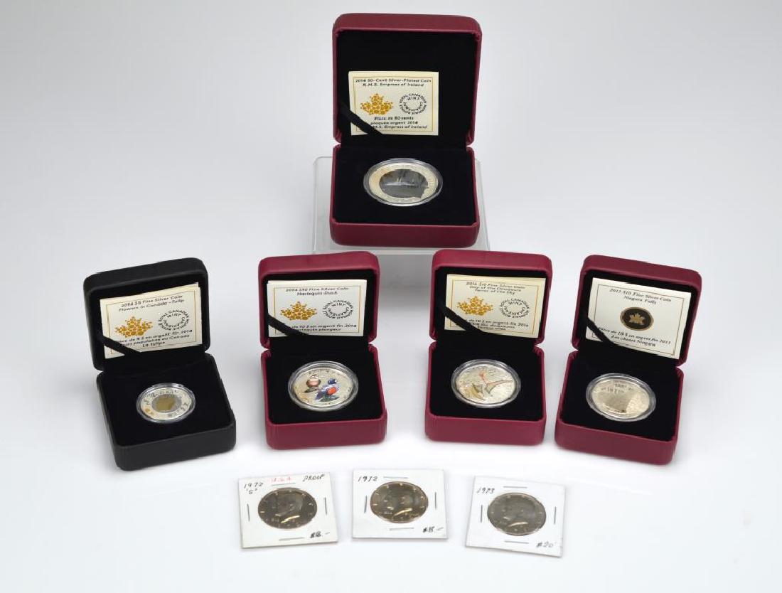 Lot of Canadian silver and American coins (1 of 2)