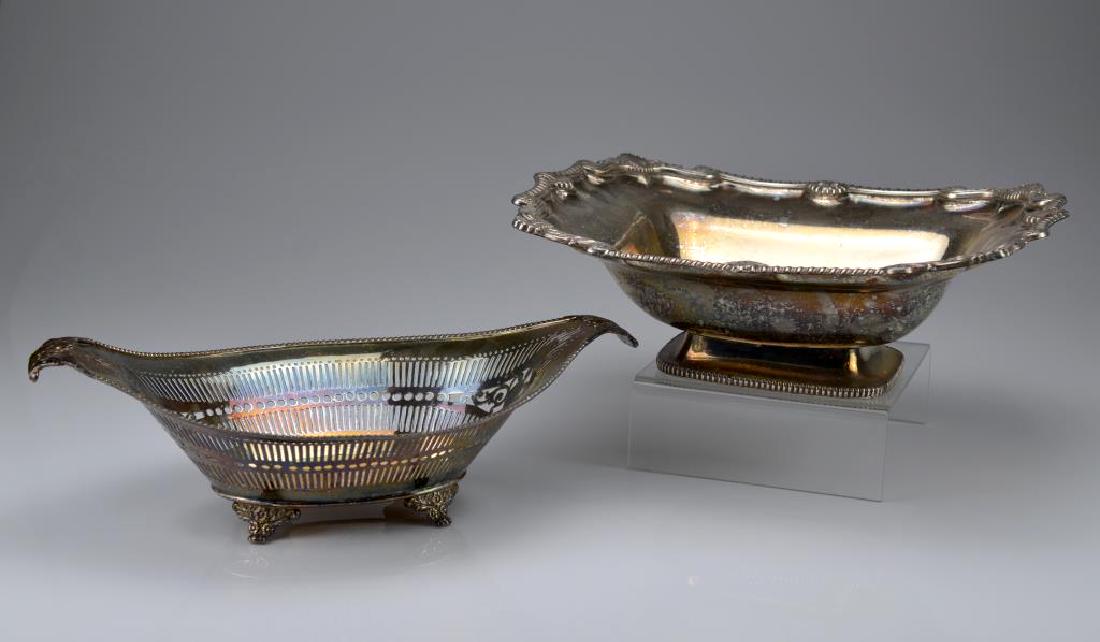 Two Sheffield plate cake baskets (1 of 3)