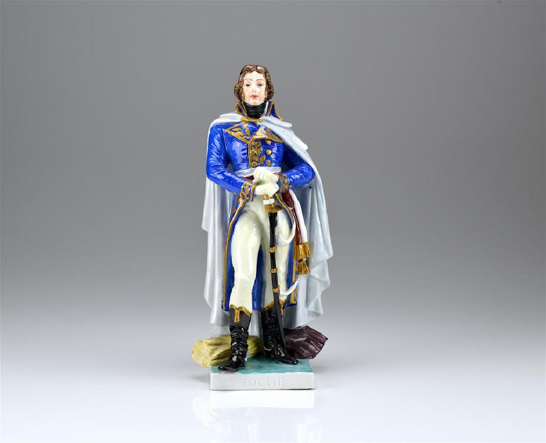 Austrian porcelain figure of a French soldier (1 of 2)