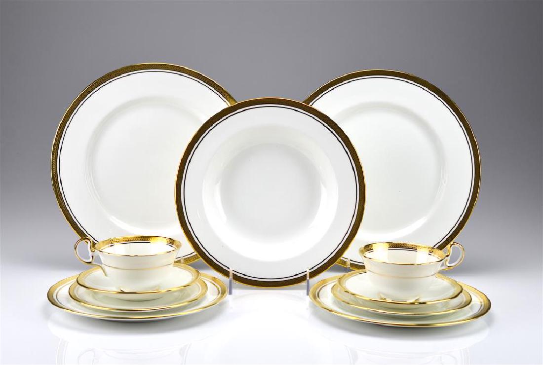 55 pcs of Aynsley Elizabeth porcelain dinnerware (1 of 3)