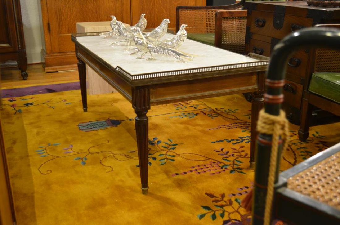 French marble top coffee table (1 of 1)
