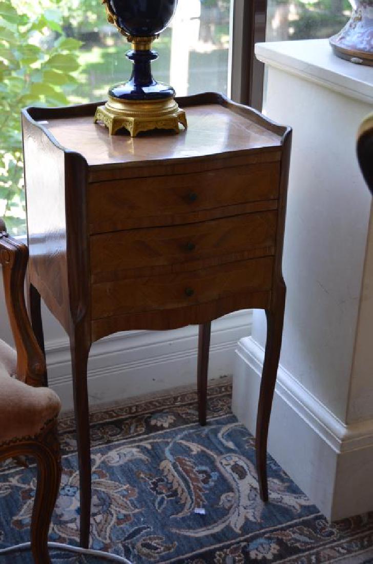 French small three drawer side table (1 of 1)