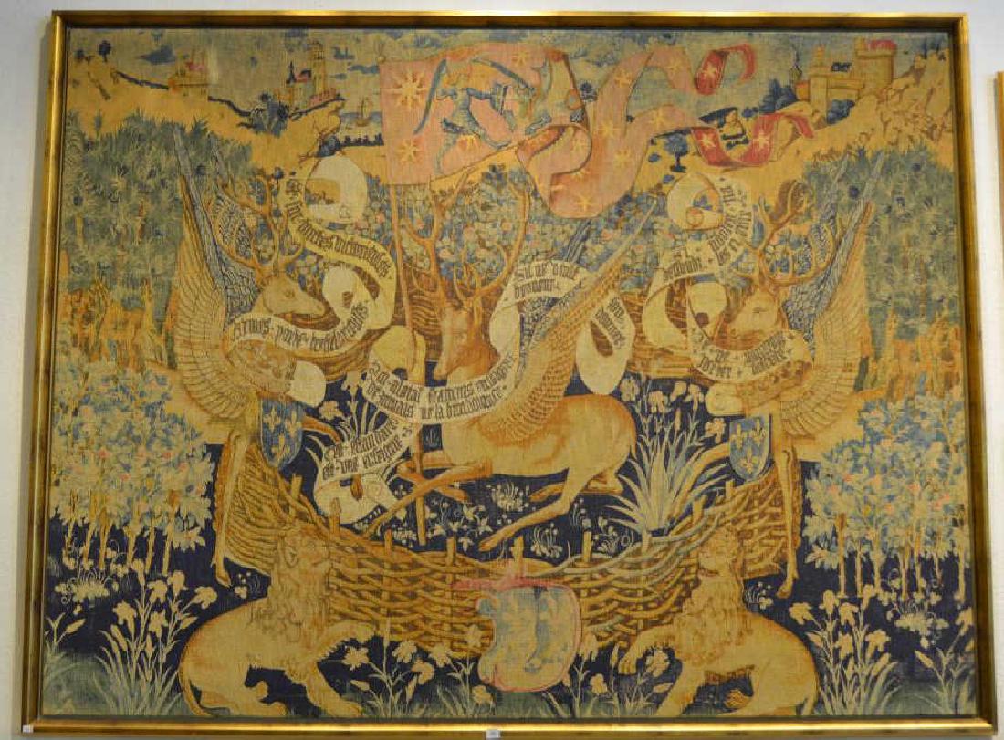 Large framed wall tapestry (1 of 1)