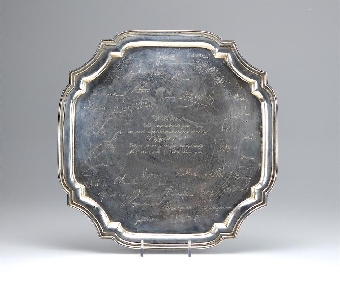 Tiffany & Co. American silver presentation salver (1 of 4)