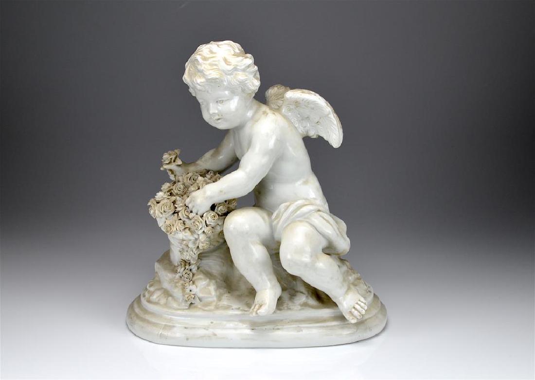 Continental Blanc de Chine porcelain figure (1 of 4)