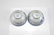 PAIR OF REPUBLICAN BLUE & WHITE PORCELAIN BOWLS - 3