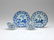 TWO CHINESE BLUE & WHITE PORCELAIN CUP & SAUCERS