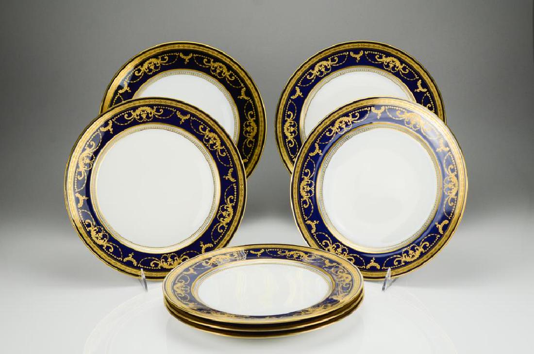 Seven Theodore Haviland Limoges dinner plates (1 of 2)