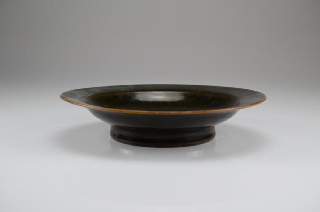 CHINESE TEA DUST GLAZED PORCELAIN DISH (1 of 7)