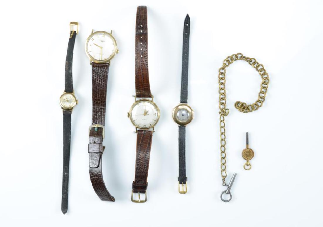 Four wristwatches and two winding keys (1 of 12)