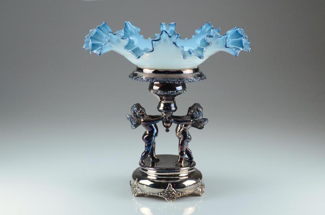 Silver plated figural centerpiece (1 of 4)