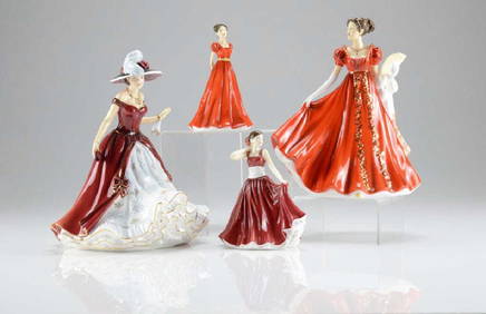 Four Royal Doulton porcelain figures (1 of 2)