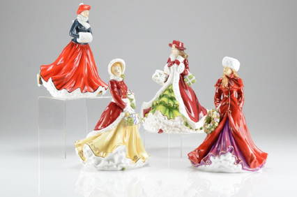 Four Royal Doulton porcelain figures (1 of 1)