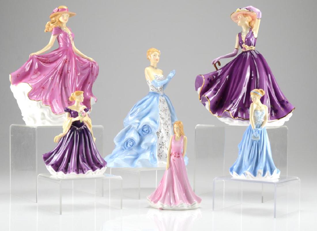 Six Royal Doulton porcelain figures (1 of 1)