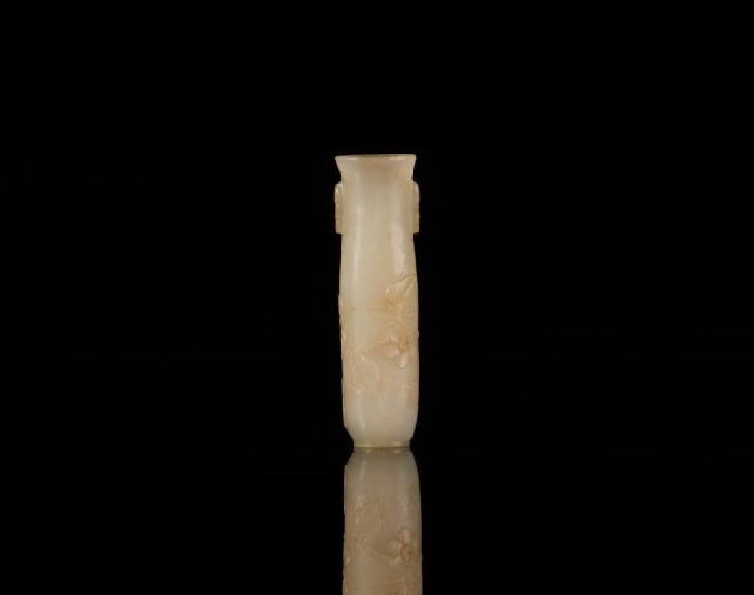 CHINESE JADE CARVED MINIATURE VASE (1 of 9)