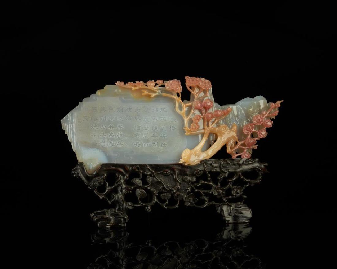 CHINESE CULTURAL REVOLUTION PERIOD PLAQUE ON STAND (1 of 1)