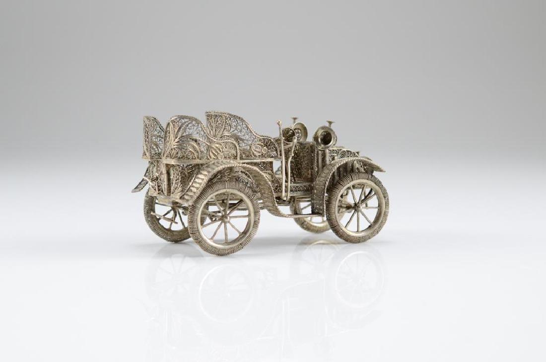 Silver filigree miniature automobile (1 of 4)