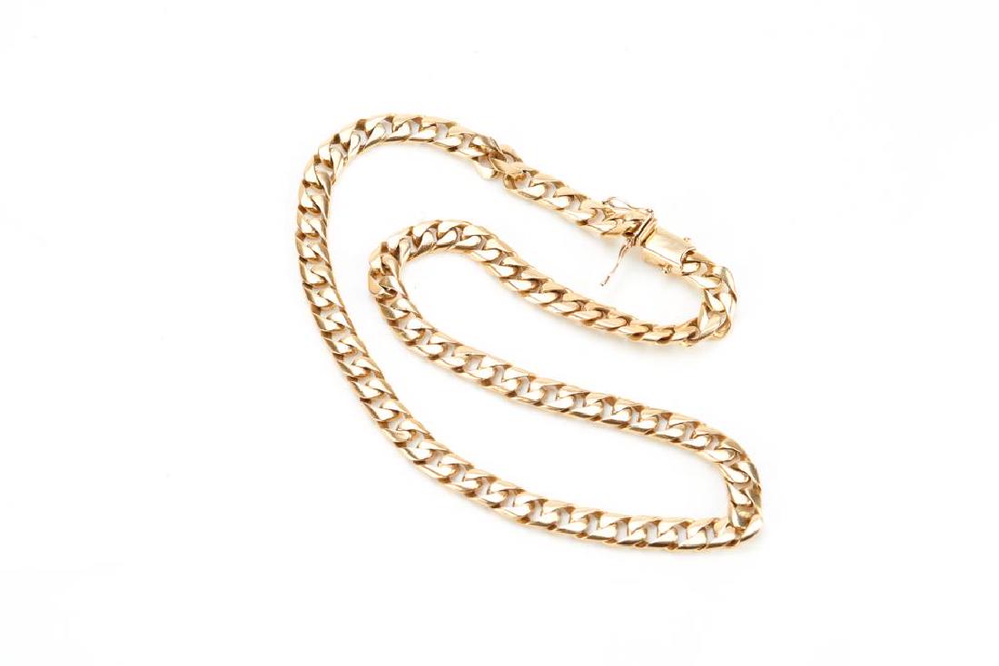 Secrett designer yellow gold heavy link necklace (1 of 3)