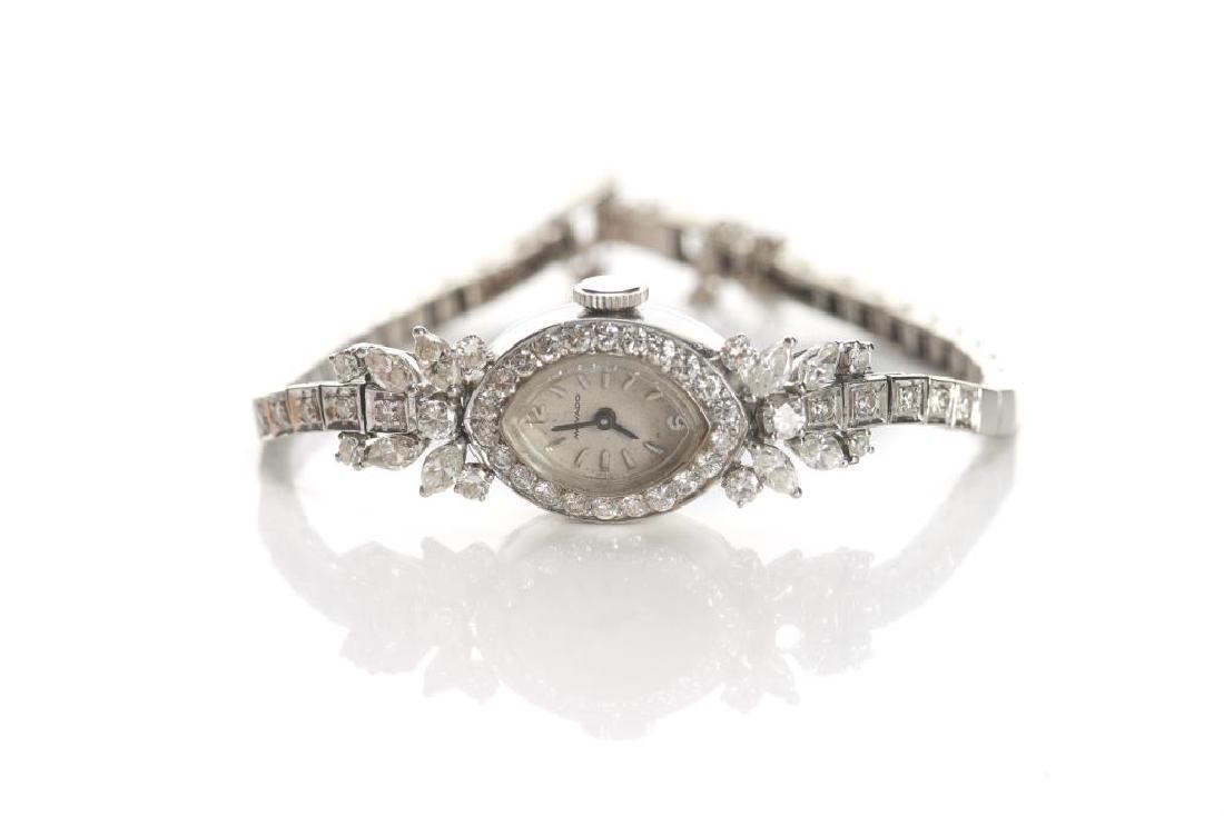 Lady's antique gold & diamond wristwatch (1 of 3)