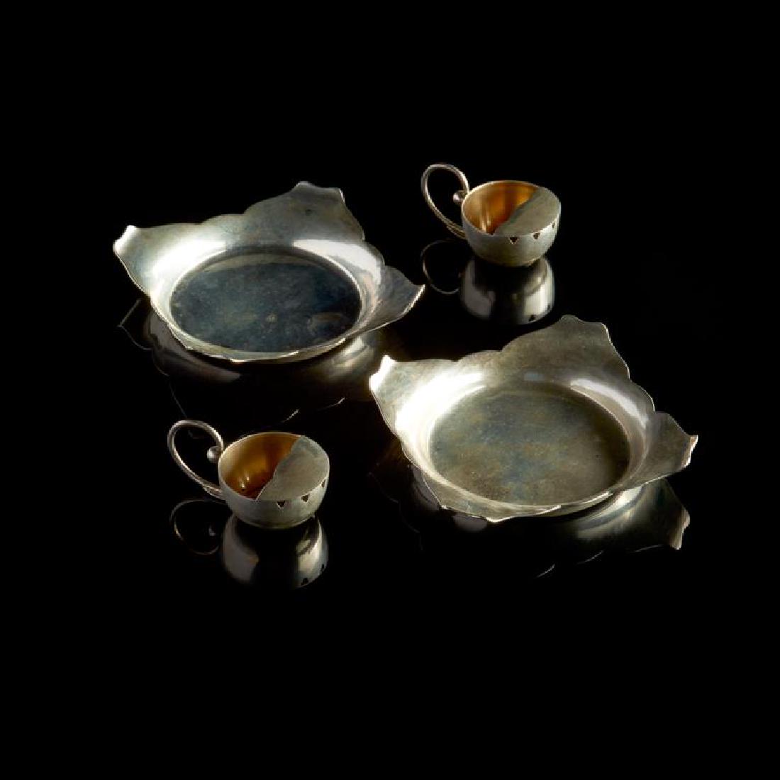 Two pairs of Canadian Poul Petersen silver salts (1 of 6)